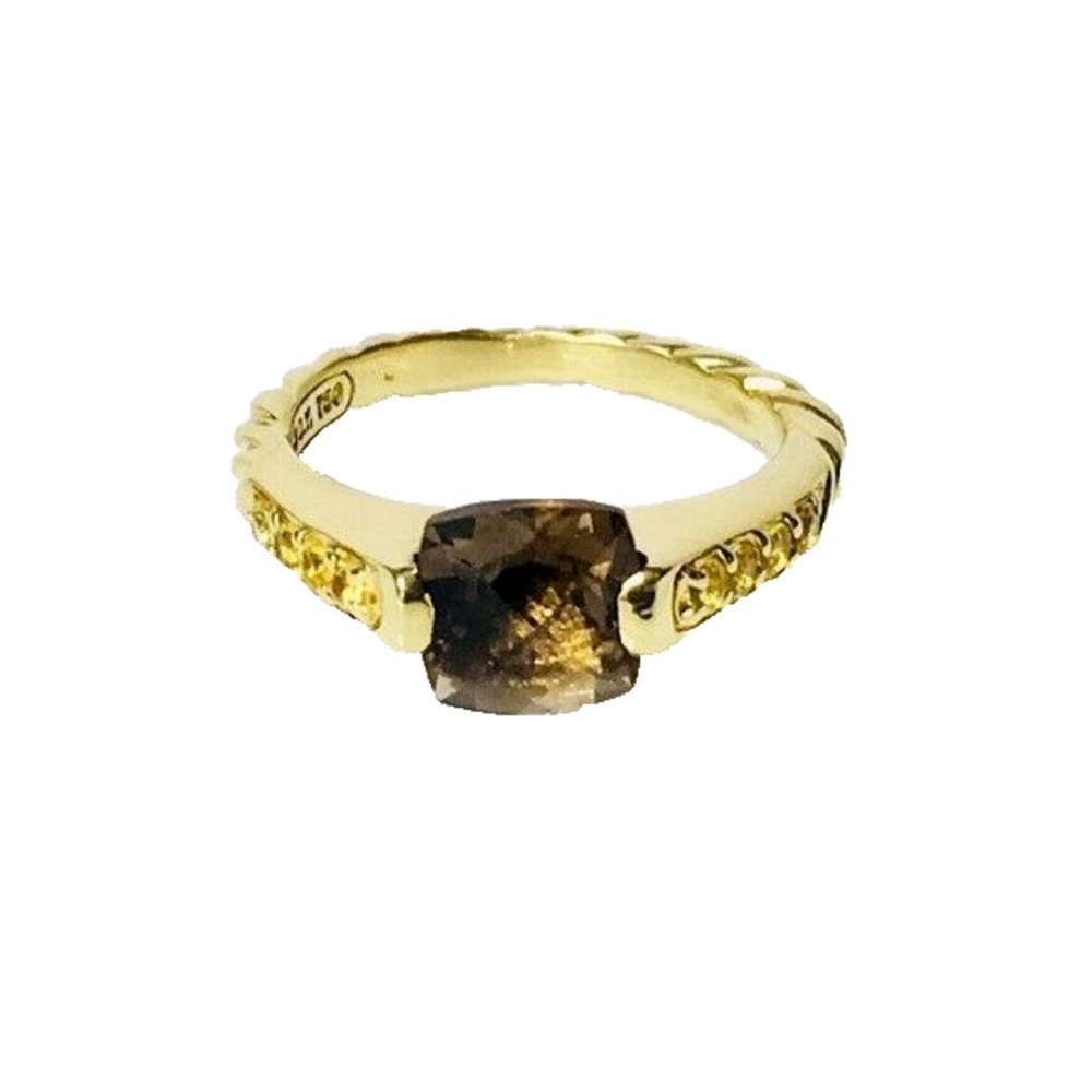David Yurman 18k Gold Deco Ring